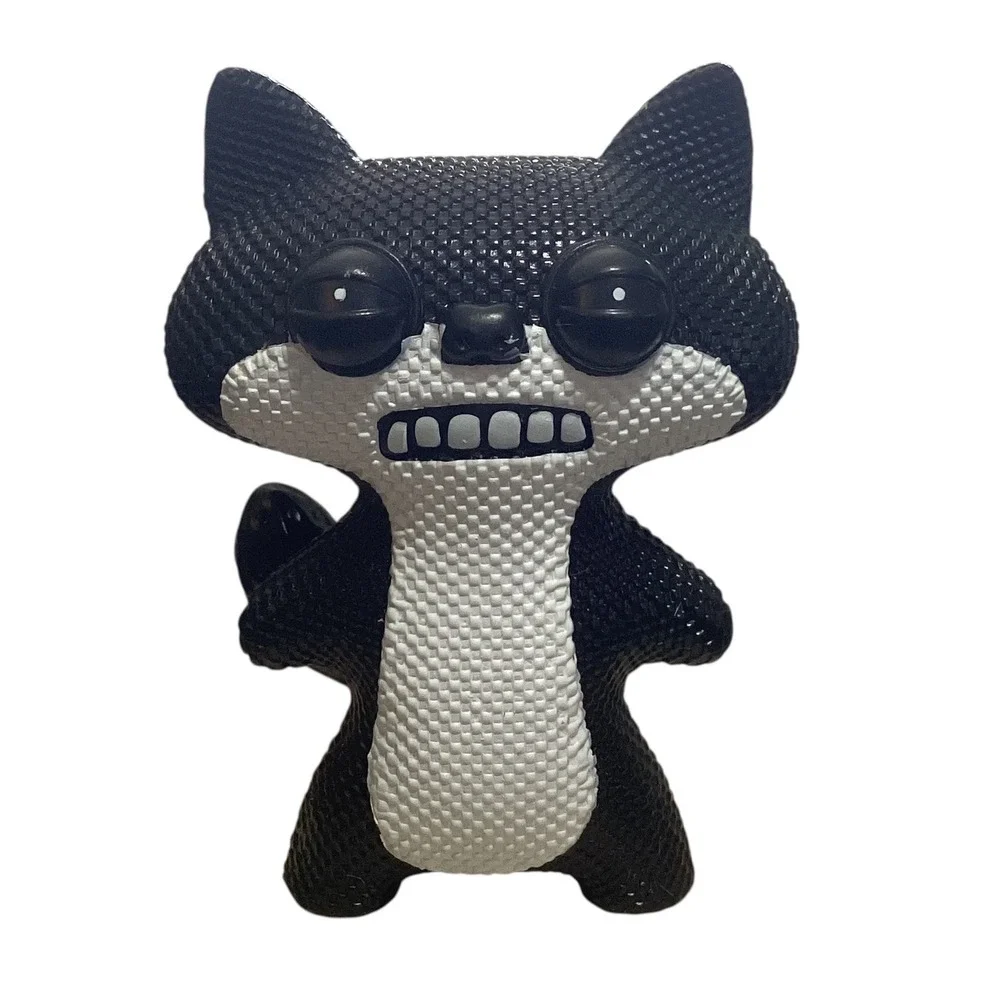 Fuggler Funny Ugly Monster 2.5 Inch Black White Fox Vinyl Figure Collectible